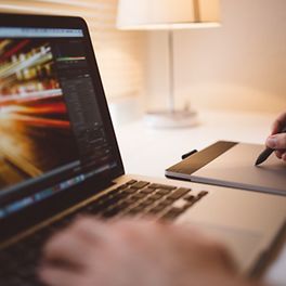 Creative designer editing